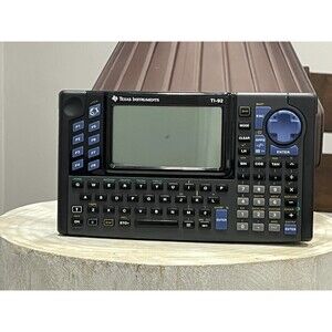 Texas Instruments TI-92 Graphing Calculator TURNS ON But Blue Screen - Has Cover